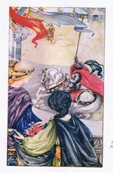 Onmiddellijk begon het gevecht